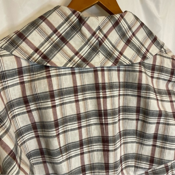 DONCASTER SPORT Women’s Tan White Red
Plaid Cropped Puff Sleeve Blazer Size 4 - Picture 15 of 15